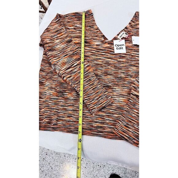 OPEN EDIT RIBBED OFF THE SHOULDER LONG SLEEVE SWEATER WOMENS SZ 2XL NEW - Picture 5 of 9